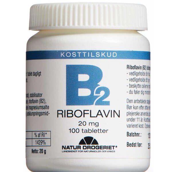 Mega B2-vitamin tabletter