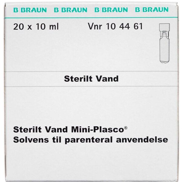 Sterilt Vand Mini-plasco 20 x 10 ml