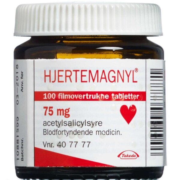 Hjertemagnyl 75 mg 100 stk