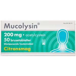 Mucolysin 200 mg 50 stk