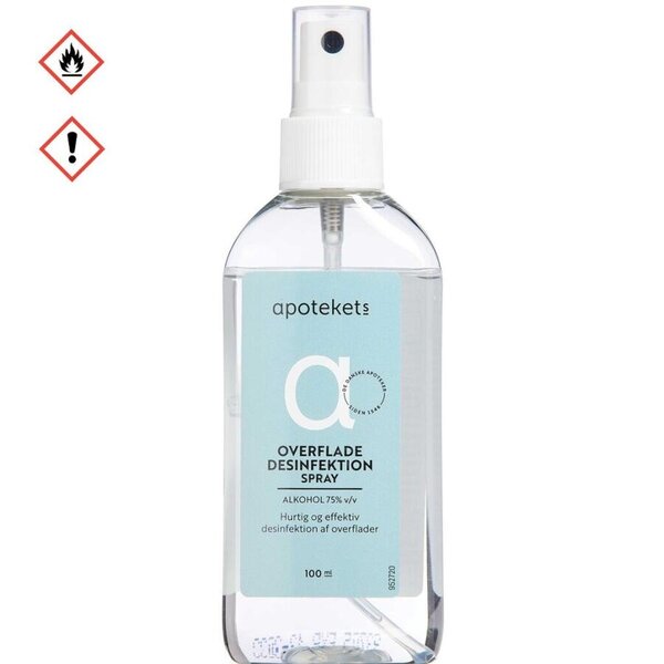 Apotekets Overflade Desinfektion Spray (100 ml)