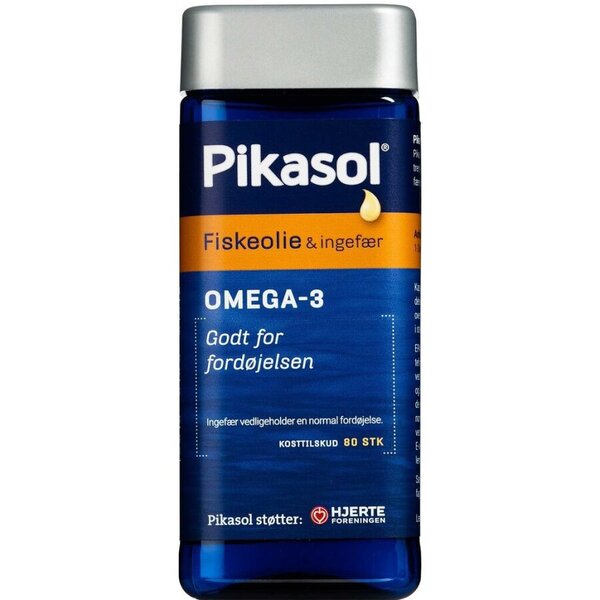 Pikasol Fiskeolie & Ingefær Kapsler