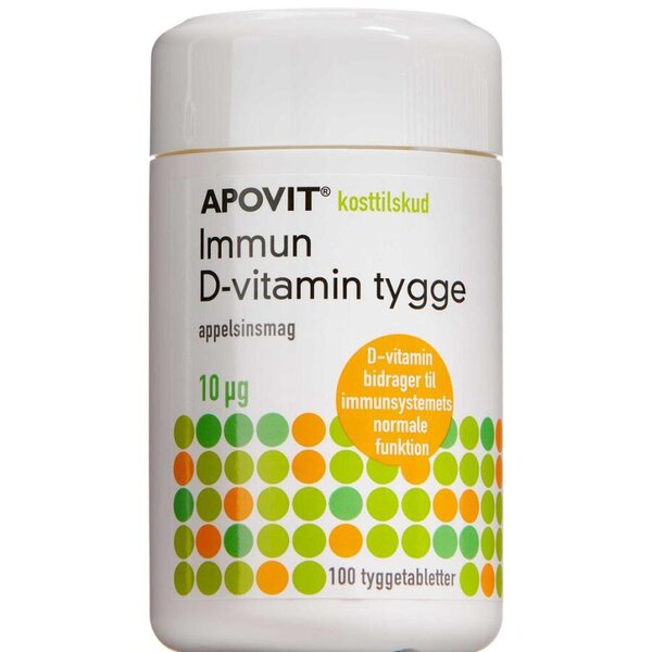 Apovit Immun D-vitamin Tygge (10 µg)