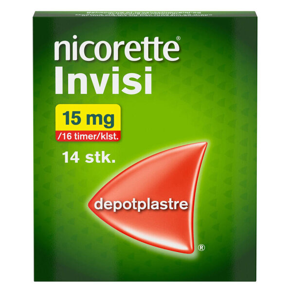 Nicorette invisi plaster 15mg 14 stk