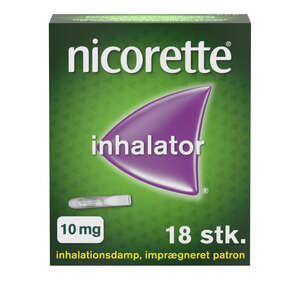 Nicorette 10 mg inhalatorer refill 18 stk