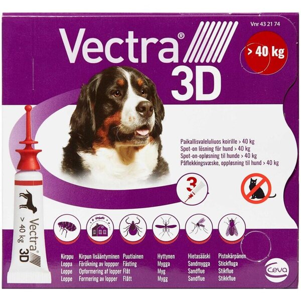 Vectra 3D Spot-on opløsning (>40 kg)