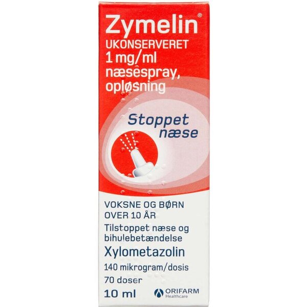 Zymelin næsespray 1 mg/ml 10 ml