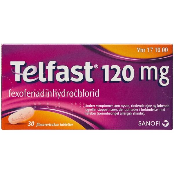 Telfast 120 mg 30 stk