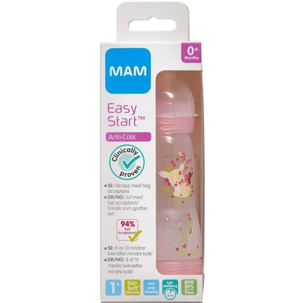 MAM Anti-Colic Sutteflaske (260ml-pink)