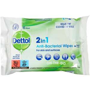 Dettol 2in1 Anti-Bacterial Wipes