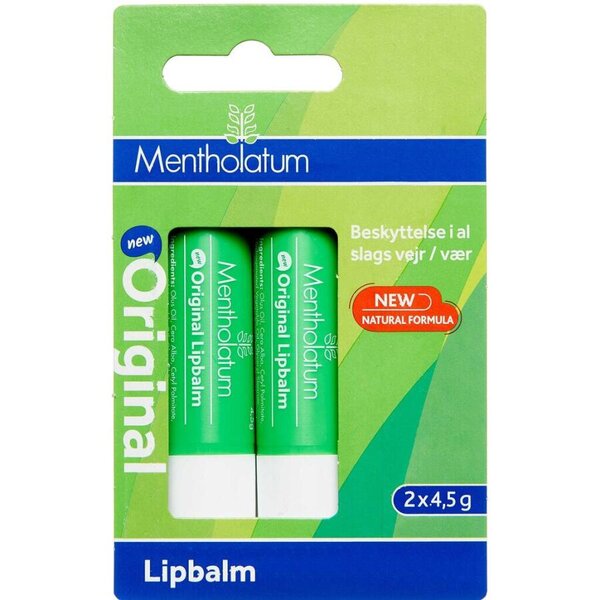 Mentholatum Læbepomade Original 2 x 4.5 g