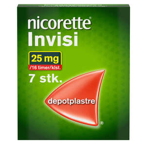 Nicorette invisi plaster 25mg 7 stk