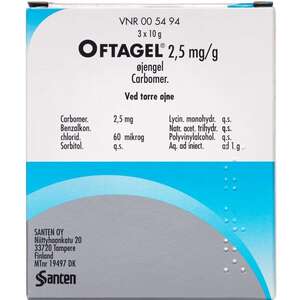 Oftagel øjengel 3 * 10 g