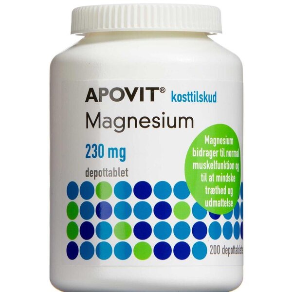 Apovit Magnesium Depottabletter (200 stk)