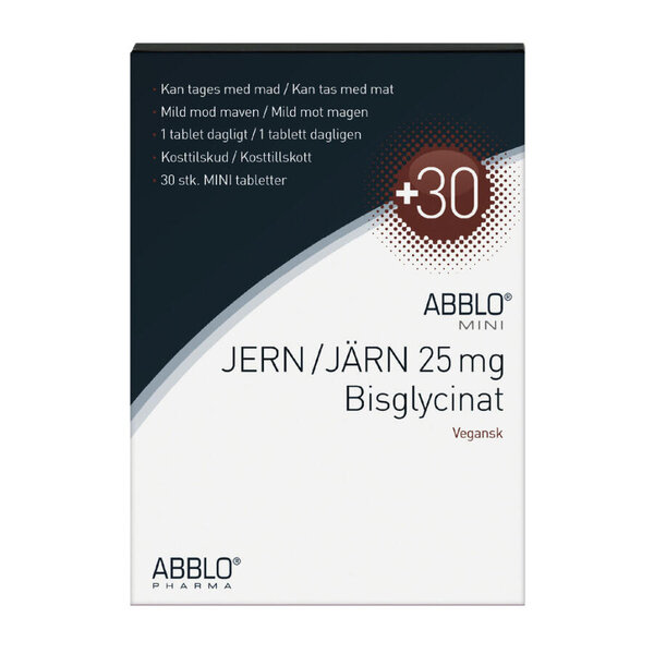 ABBLO Mini Jern 25 mg (30 stk.)