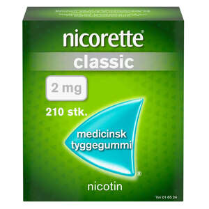 Nicorette Classic 2 mg 210 stk