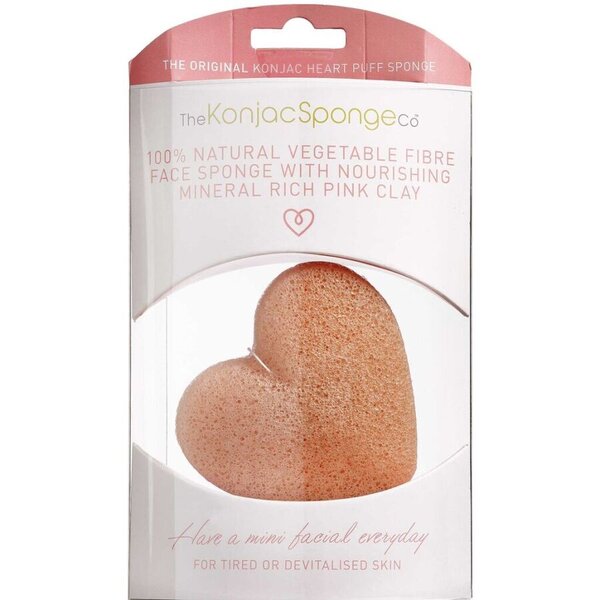 Konjac Sponge Face (Pink/hjerte)