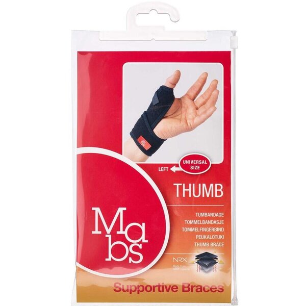 Mabs Neopren Tommelbandage (venstre)