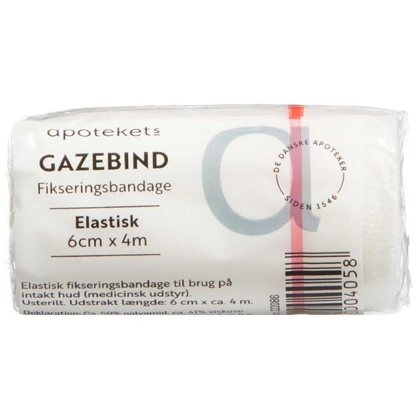 Apotekets Elastisk Gazebind (6 cm x 4 m)