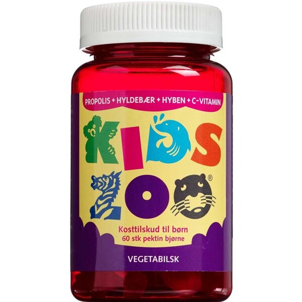 Kids Zoo Propolis + Hyldebær + Hyben + C-vitamin