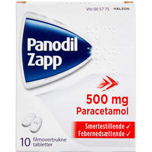 Panodil Zapp 500 mg 10 stk