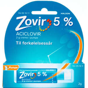 Zovir creme 5% med pumpe
