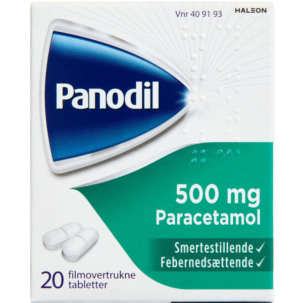 Panodil 500 mg blister 20 stk