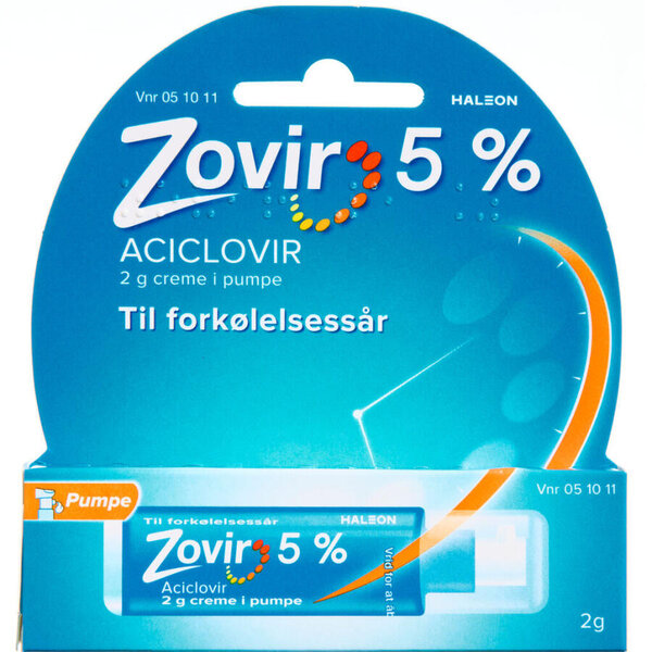 Zovir creme 5% med pumpe