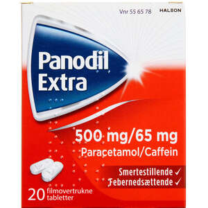 Panodil Extra 500+65 mg 20 stk