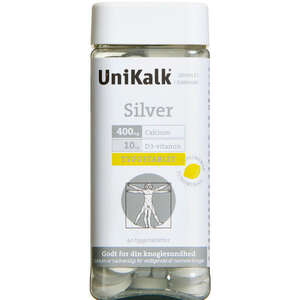 Unikalk Silver Tyggeabletter (90 stk.)