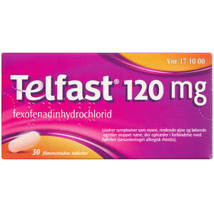 Telfast 120 mg 30 stk