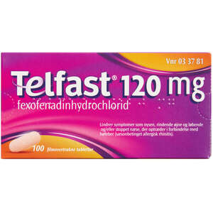 Telfast 120 mg 100 stk