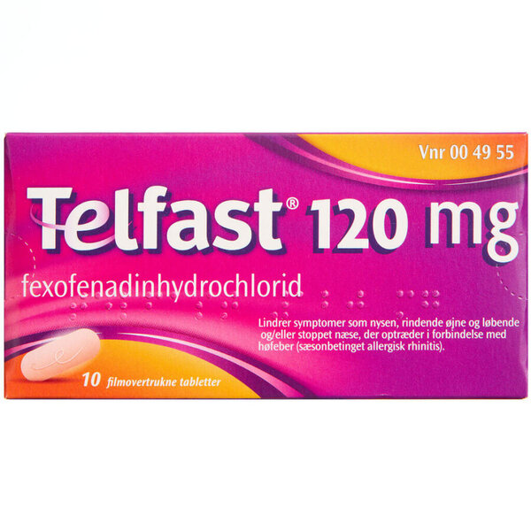 Telfast 120 mg 10 stk
