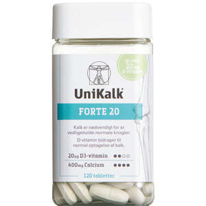 Unikalk Forte 20 180 stk