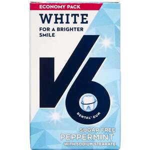 V6 White Tyggegummi (Peppermint)