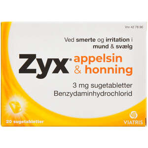 Zyx appelsin & honning 3 mg