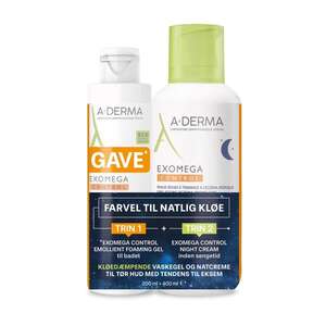 A-DERMA Exomega Night + Gel Ki