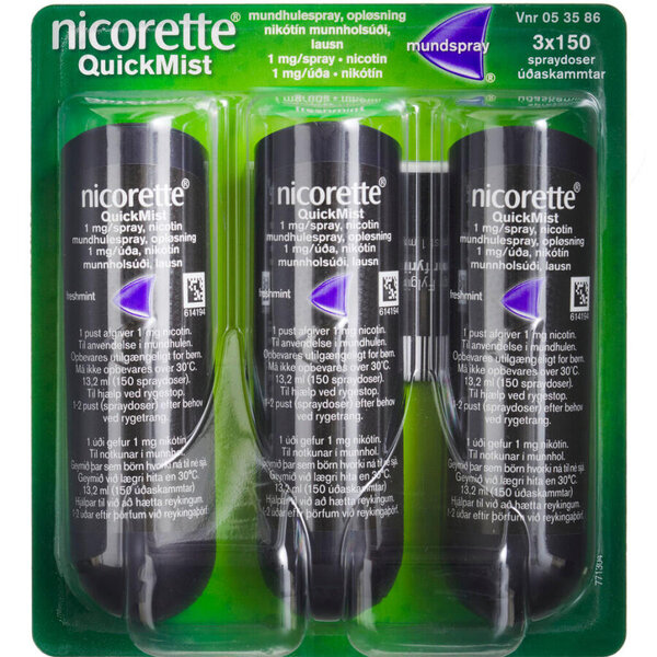 Nicorette QuickMist 1 mg/dosis