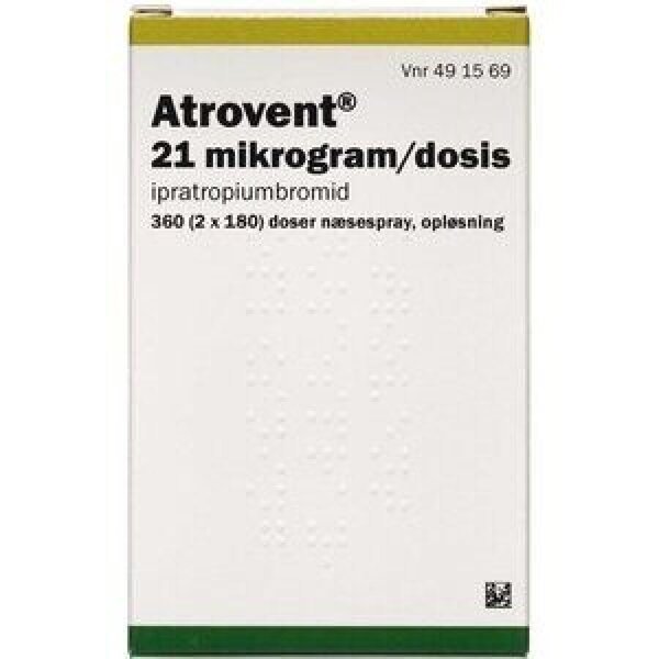 Atrovent næsespray (PA) 2*180 doser 