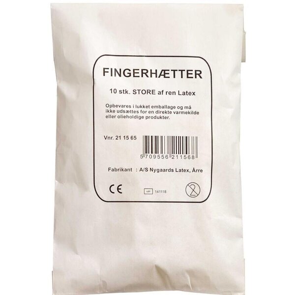 Fingerhætte gummi large