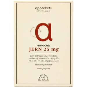 Apotekets Ferrochel Jern 25 mg