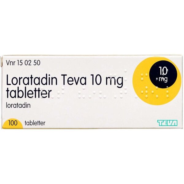 Loratadin "Teva" 10 mg 100 stk