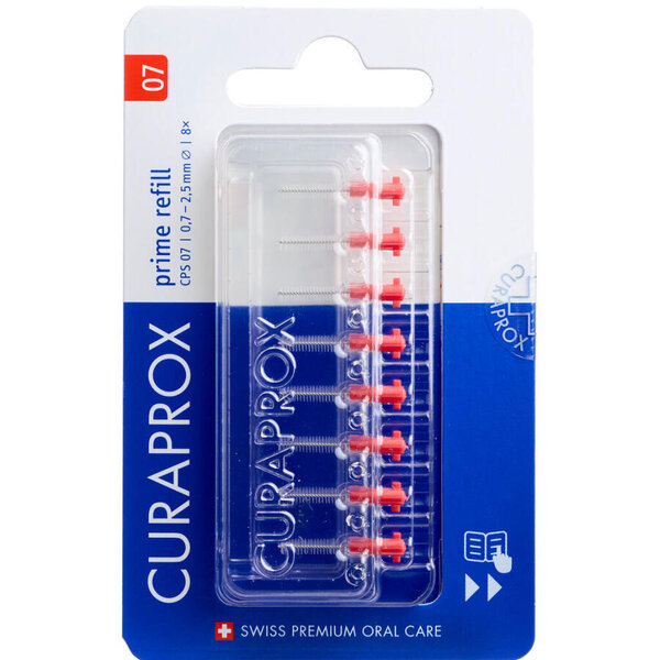 Curaprox 07 Prime refill rød