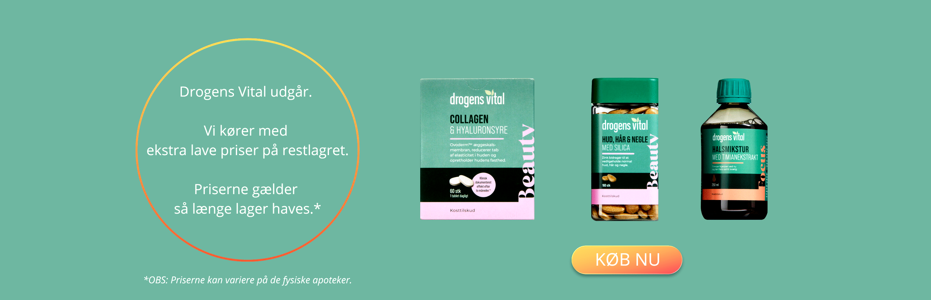 Ekstra lave priser på Drogens Vital