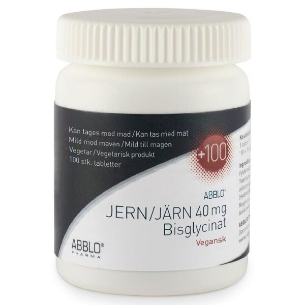 ABBLO Jern 40mg. Bisglycinat