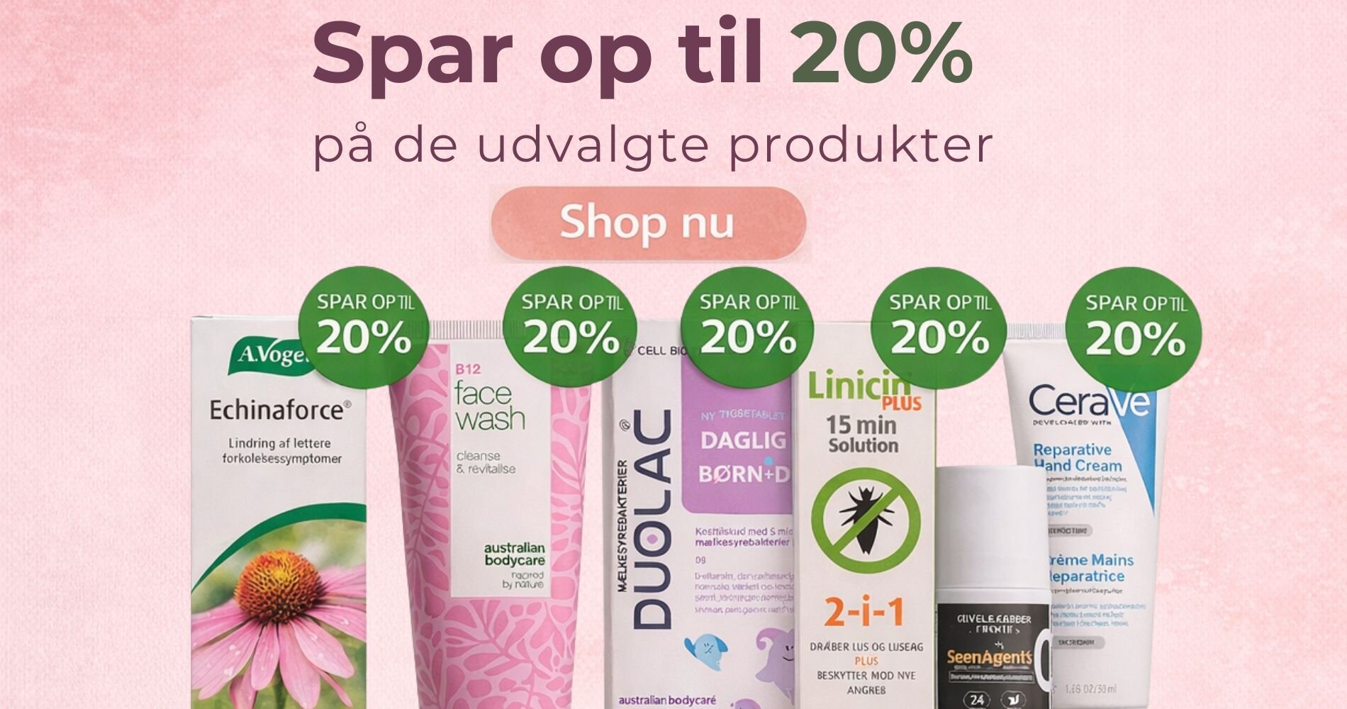 Spar op til 20% på udvalgte favoritter