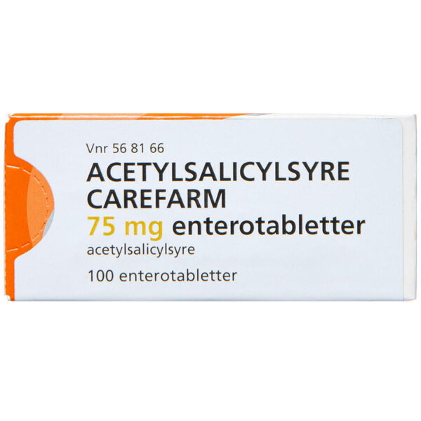 Acetylsalicylsyre Carefarm 75