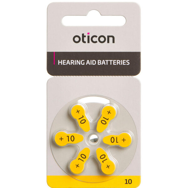 Oticon Zinc Air batterier 6 stk. (+10)