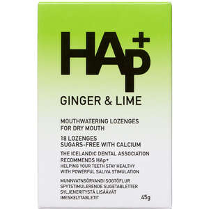 HAp+ tabletter – ingefær/lime