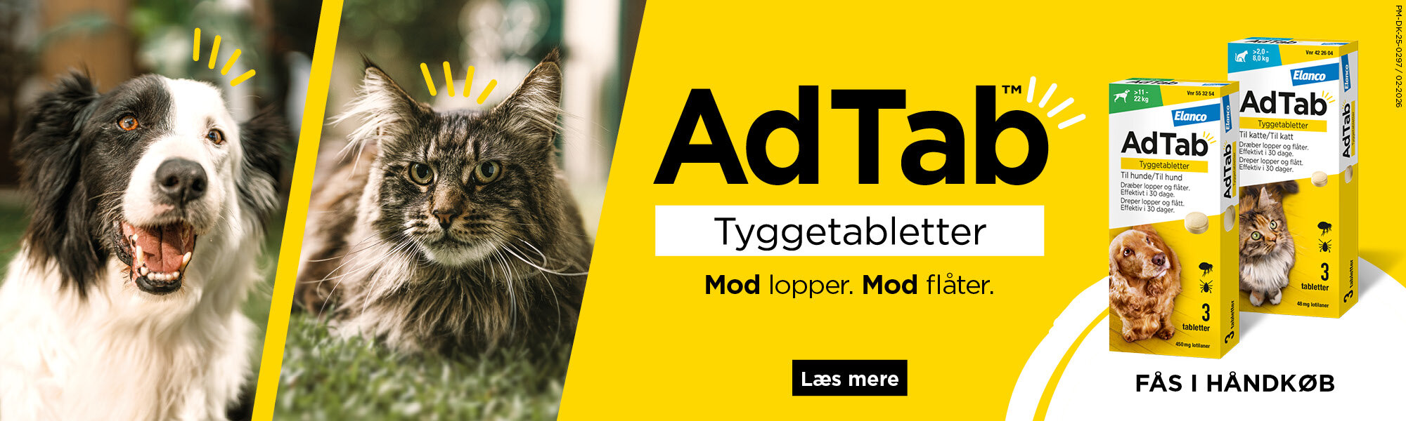 AdTab – Tyggetablet mod kopper og flåter
